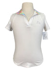 R.J. Classics Kids 'Sadie Jr.' 37.5® Short Sleeve Show Shirt in White/Tie Dye
