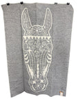 Get The Gallop 'Horse Lovers Unite' Wool Blanket in Grey