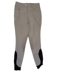Cavalleria Toscana Logo Grip Breeches in Tan