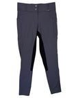 Sync 'Euro Suede' Full Seat Breeches in Grey/Black Suede