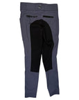 Sync 'Euro Suede' Full Seat Breeches in Grey/Black Suede