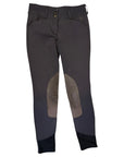 RJ Classics 'Gracie' Knee Patch Breeches in Dark Grey