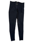 Sync Equestrian Dragon Rhinestone Breeches in Black