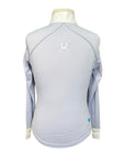 Chestnut Bay SkyCool® 'Liberty' Youth Long Sleeve Show Shirt in Wisteria/Butterflies