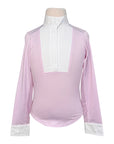 Chestnut Bay SkyCool® 'Liberty' Youth Long Sleeve Show Shirt in Pink/Butterflies