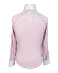 Chestnut Bay SkyCool® 'Liberty' Youth Long Sleeve Show Shirt in Pink/Butterflies