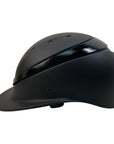 Charles Owen 'Luna' Wide Peak Helmet in Black Matte/Black Gloss