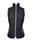 Ariat 'Ashley' Insulated Vest in Black/Purple