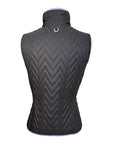 Ariat 'Ashley' Insulated Vest in Black/Purple