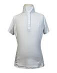 Romfh Chill Factor Short Sleeve Show Shirt in White/Rainbow Horses