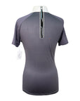 Alessandro Albanese Clean Cool Half Zip Short Sleeve Shirt in Charcoal