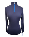 Kastel Signature Long Sleeve Shirt in Navy/Royal Blue Accents