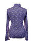 Smartpak Piper 'SmartCore' 1/4 Zip Top in Purple Garden