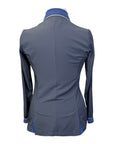 Grand Prix Show Coat in Grey/Royal Blue