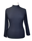 The Urban Strides 'Ribbed Mockneck' Shirt in Black