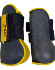 Horze Tendon Boots in Navy/Yellow