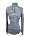 Ariat Team Gridwork 1/4 Zip Baselayer in Navy Heather