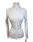 Cavalleria Toscana Long Sleeve Show Shirt in White