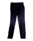 TuffRider Ribbed Low-Rise Knee-Patch Breeches in Navy