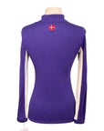 Kastel Denmark 'Charlotte' Merino Wool Shirt in Cobalt/Red