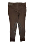 Schockemöhle 'Libra' Grip Knee Patch Breech in Chocolate