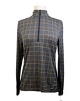Kerrits 'Ice Fil Lite' Long Sleeve Sun Shirt in Neutral Plaid