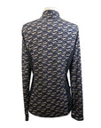 Kerrits 'Ice Fil Lite' Long Sleeve Sun Shirt in Neutral Running Horses
