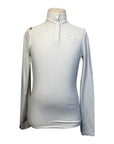 Penelope Bruges Long Sleeve Polo in White - Children's 12 (Kids Large)