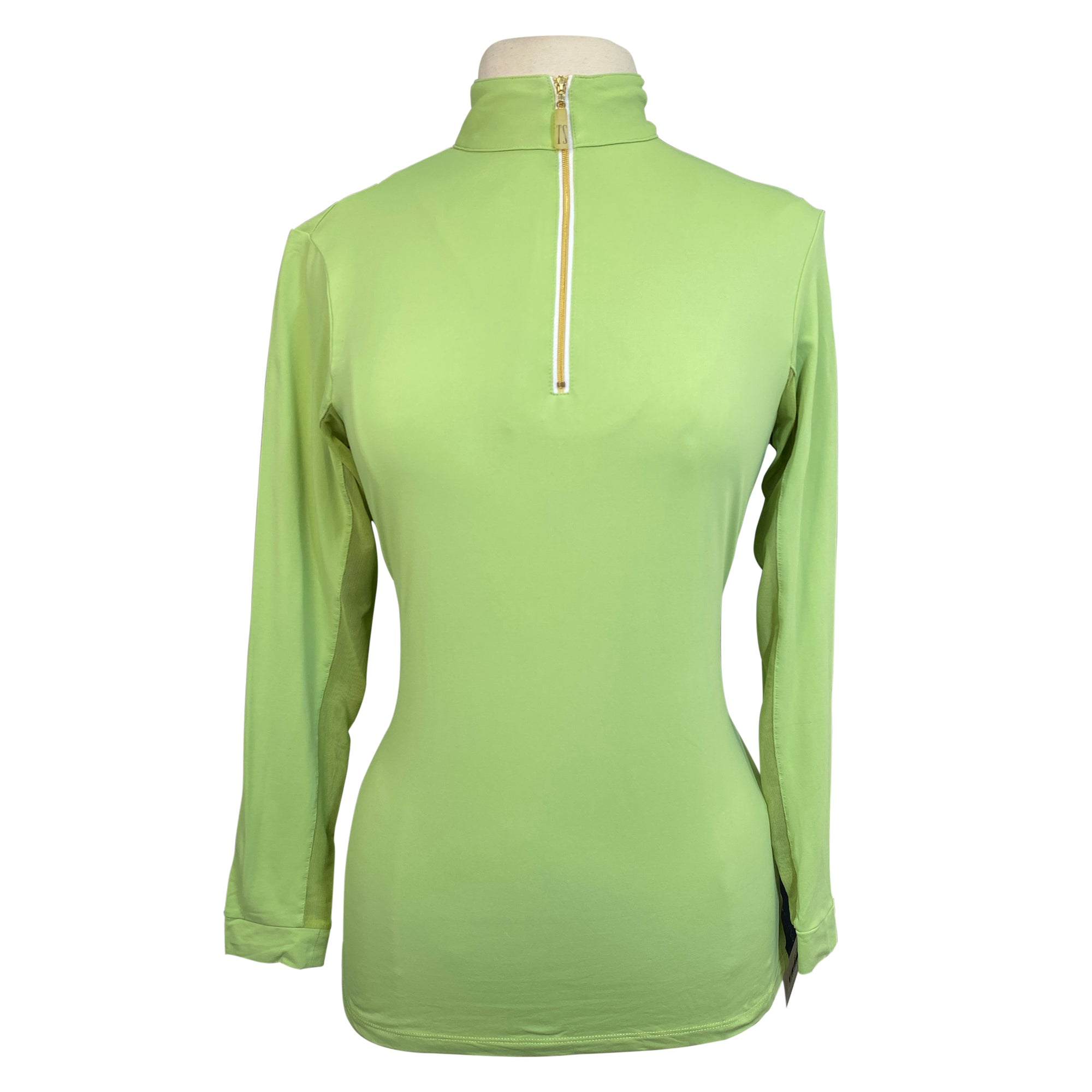 Front of Tailored Sportsman 'Ice Fil' Shirt in Chartreuse