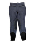 Sarm Hippique Knee Patch Breeches in Denim Blue