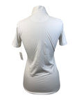 Essex Classics Talent Yarn Show Shirt in White/Sunflowers - Women's Small
