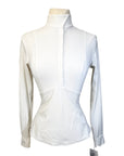 Horse Pilot 'Monica' Long Sleeve Show Shirt in White - Women's XS