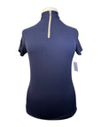 Tailored Sportsman Short Sleeve Ice Fil Shirt in Navy