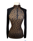 Kastel 'Mariah' Sun Shirt in Cheetah/Black - Women's medium