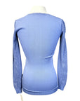 AA Platinum Perforated Sweater in Powder Blue