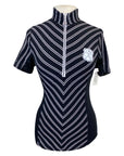 Goode Rider 'Ideal' Shirt in Black/White Stripes