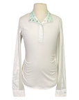 RJ Classics 'Rebecca Jr' Show Shirt in White/Cats - Children's XL