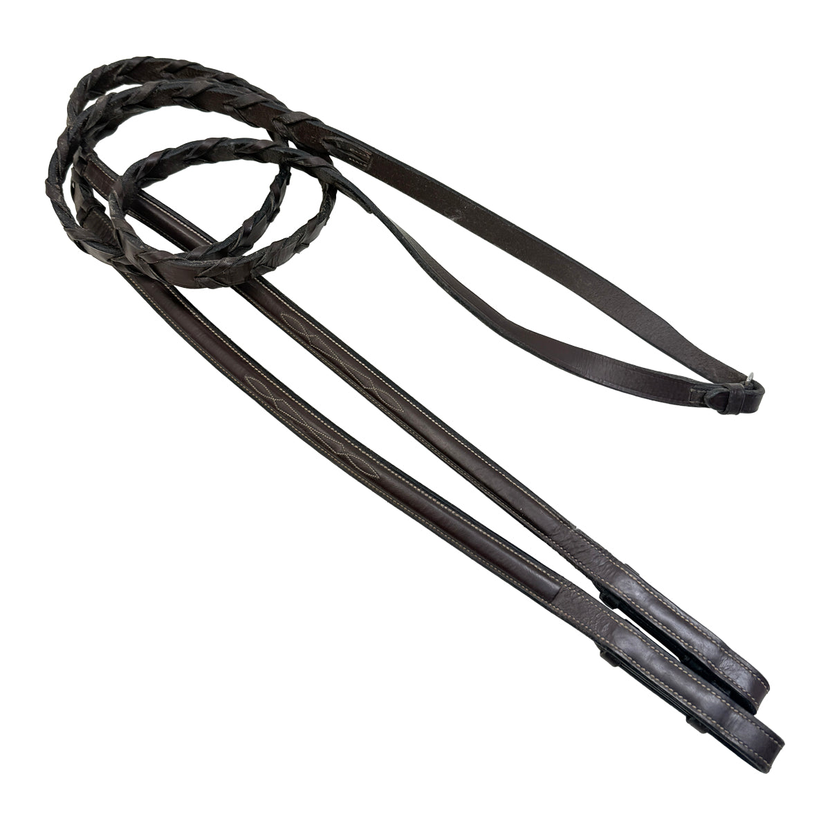 Bandeau Stubben Taille Cob - Noir/bronze, Cuir, Motif élégant