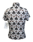 Kerrits Kids 'Summer Ride Ice Fil' Short Sleeve Shirt in White/Brown Horses - Children's XS