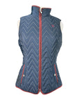 Ariat 'Ashley' Vest in Navy/Burgundy