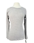 Long Sleeve Seamless Athletic Tee in Grey Heather