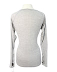 Long Sleeve Seamless Athletic Tee in Grey Heather