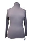 TKEQ The 'Chloe' High Collar Technical Top in Soft Stone