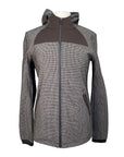 Cavalleria Toscana Hooded Jacket w/Piquet Inserts in Brown Herringbone