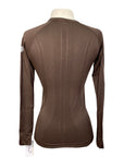 TKEQ The 'Kennedy' Seamless Long Sleeve in Chocolate - Women's S/M