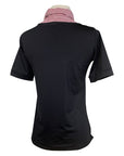 Callidae Short Sleeve Practice Shirt in Black/Red - Women's Large