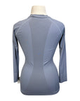 FitEq Long Sleeve Seamless Schooling Top in Slate Blue