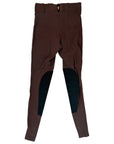 Kerrits Microcord Knee Patch Tights in Hot Chocolate