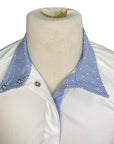 Beacon Hill Talent Yarn Show Shirt in White/Blue Hex