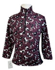 Kids Ice Fil Long Sleeve Print in Purple w/ Pinto Ponies